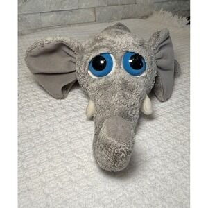 Gazoo Elephant Plush Gray Big Blue Eyes Floppy Ears Cute Stuffed Animal Toy 12"
